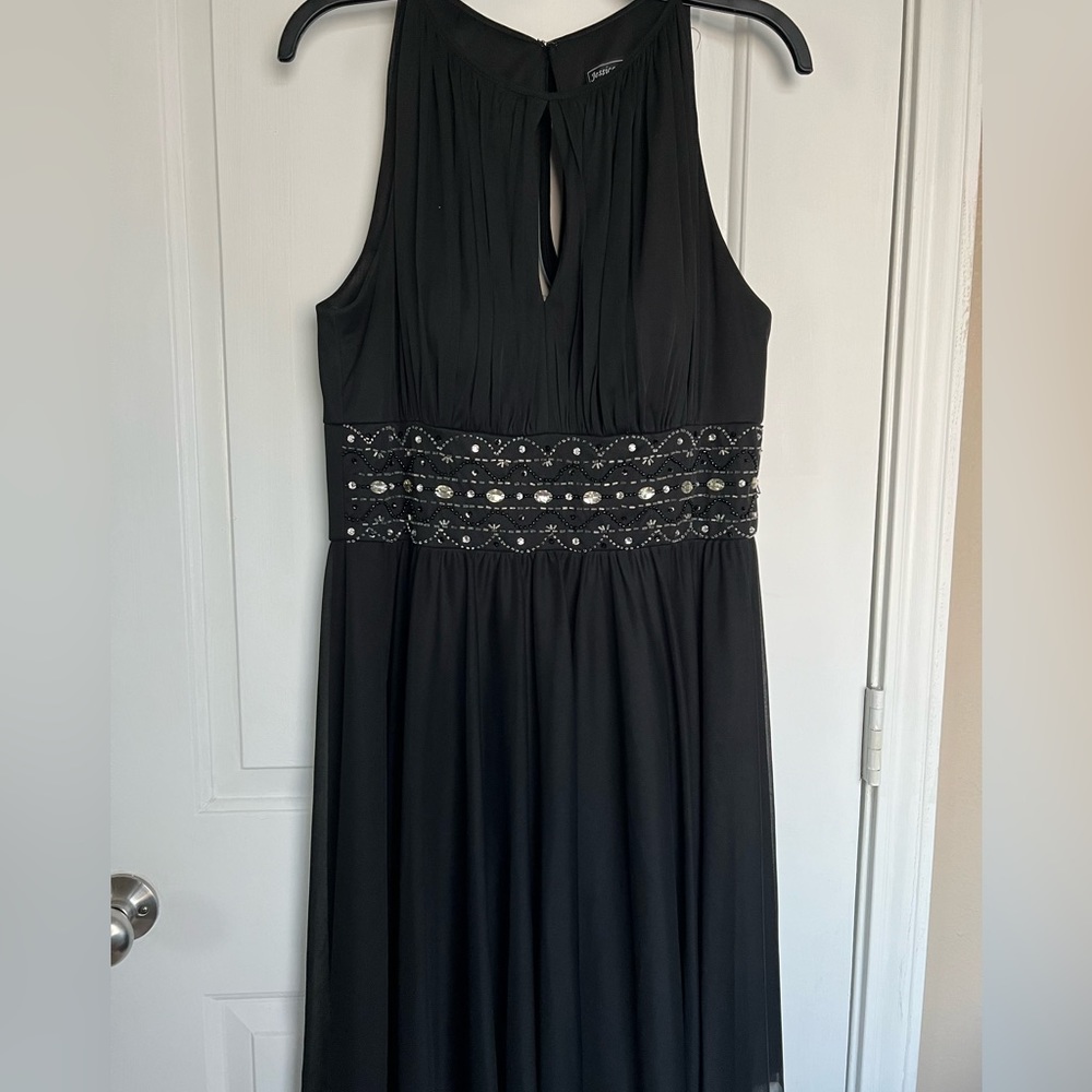 Black Evening Formal Dress size 14 - Picture 7 of 9